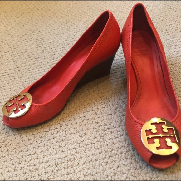 Tory Burch Shoes - IN SEARCH OF DO NOT BUY red Tory Burch peep toe